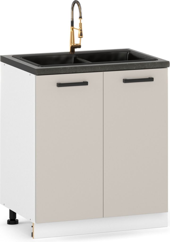 ULWEHOME Szafka kuchenna dolna stojąca 80 cm 2 fronty pod Zdjęcie produktu 