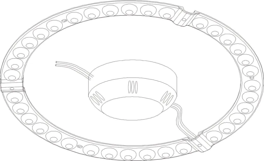 Kit LED interchangeable 24W 3000K QUICK-FIXadapt haute luminosité DOTLUX