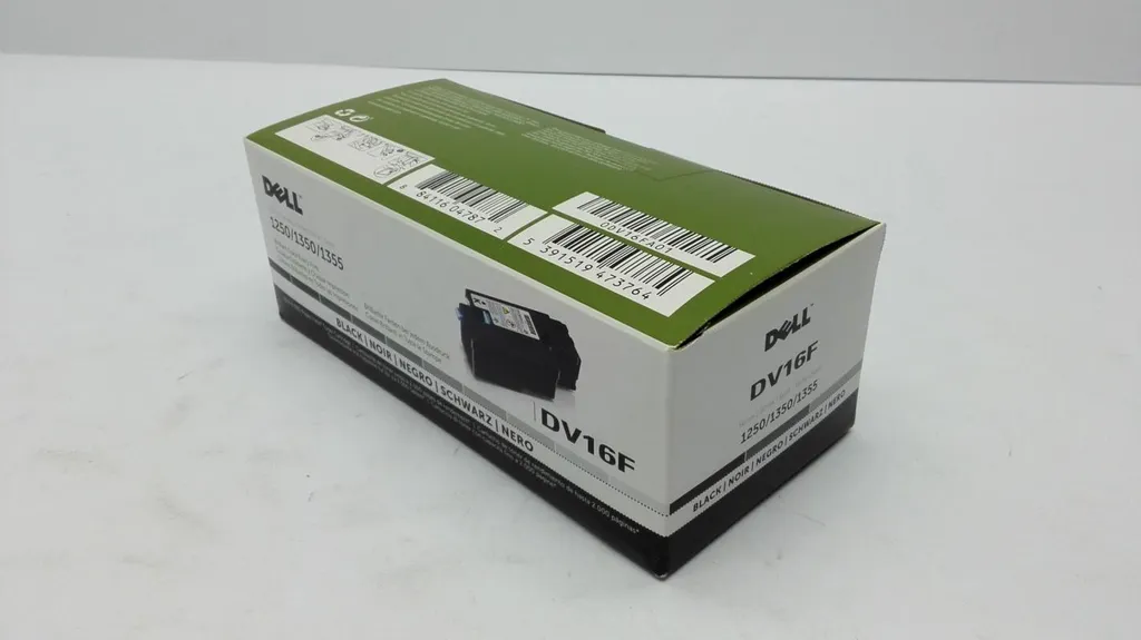 Toner Dell DV16F noir pour impression de documents sur Dell 1250c laser