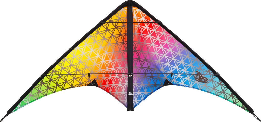 Lenkdrachen HQ Tyro Eruption 112321 Regenbogen 120 x 56 cm