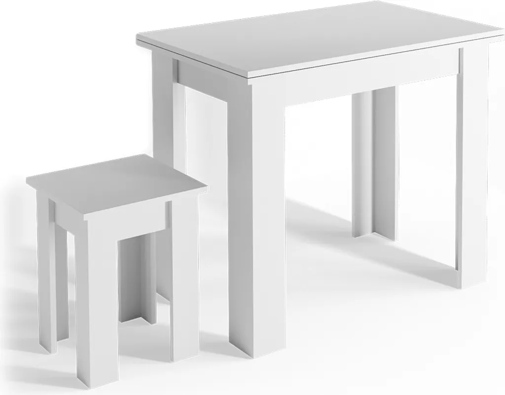 Table de manger 90x60cm Vicco Roman : gagnez de l'espace dans votre studio