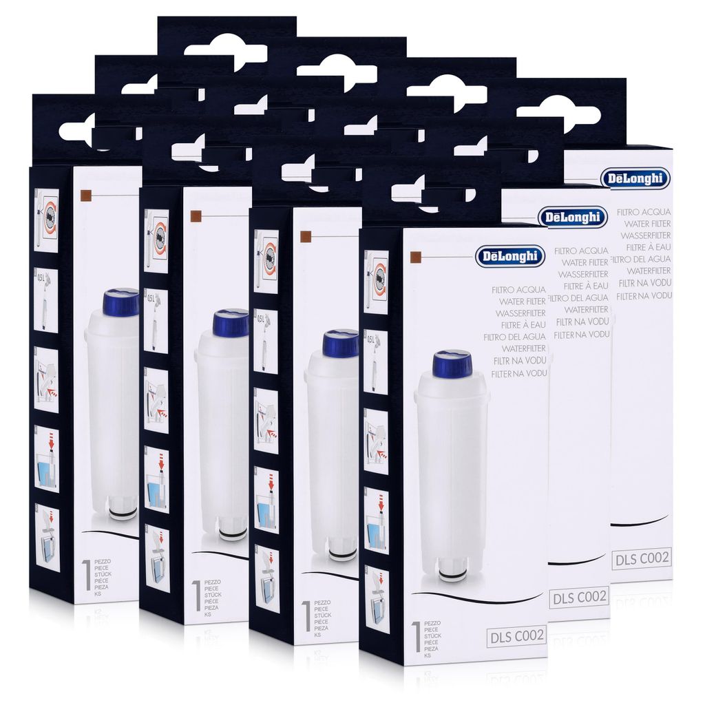 12x DeLonghi DLS C002 Wasserfilter für ESAM, ECAM, BCO EC Kaffeevollautomaten