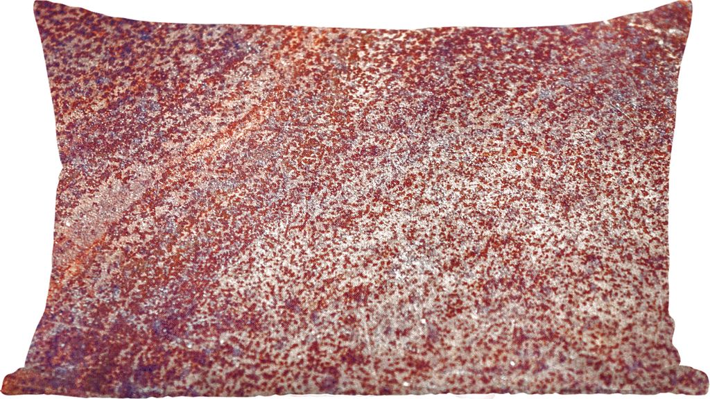 MuchoWow Zierkissen Sofakissen Wohnzimmer Dekokissen 60x40 cm Rust - Muster - Abstrakt - Kopfkissen - Polster mit Foto