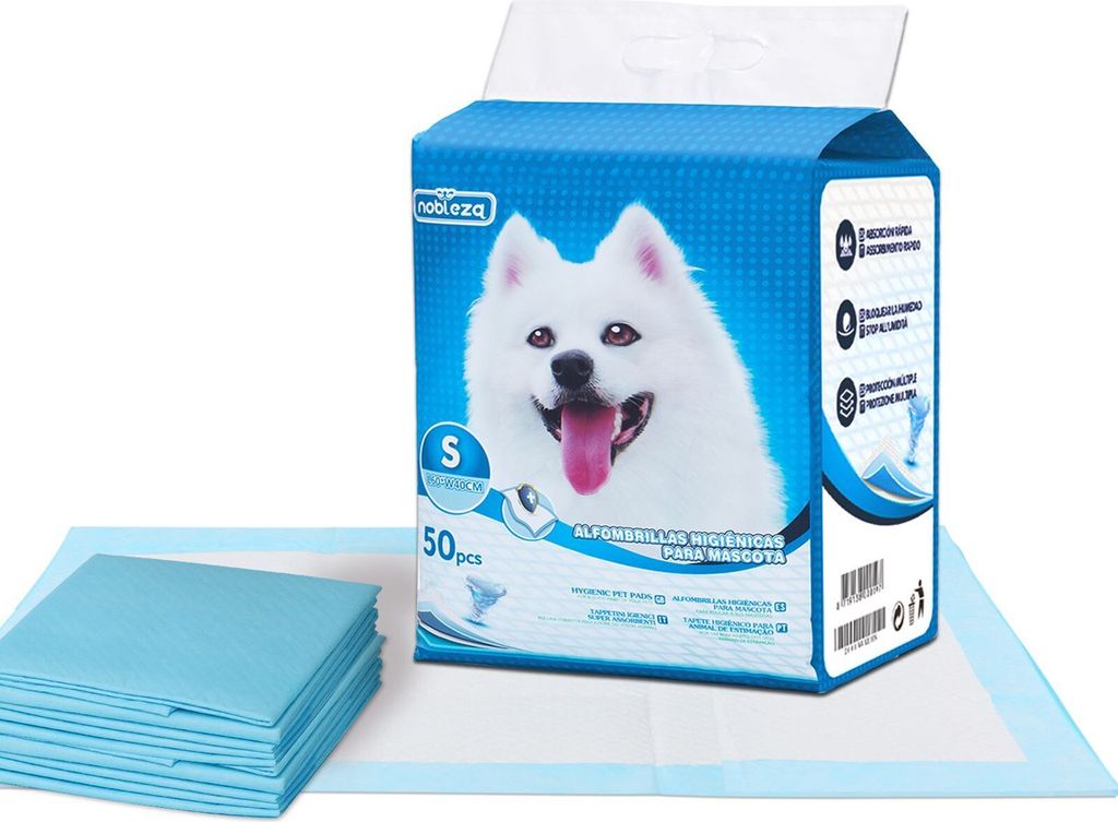 Welpen Unterlagen, Welpen Zubehör, auslaufsicheres Hundeklo, Hundezubehör für kleine Hunde, 60*40cm, Packung mit 50 Stück