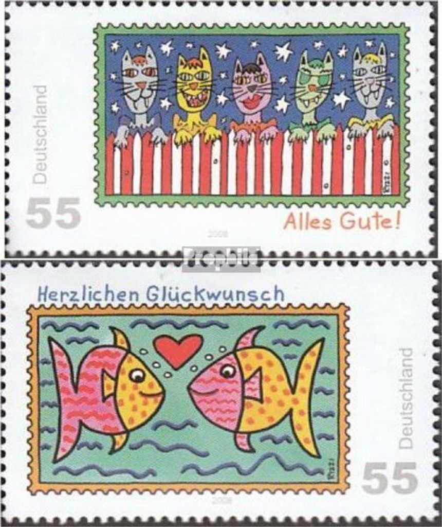 Briefmarken BRD (BR.Deutschland) 2008 Mi 2644-2645 (kompl.Ausg.) postfrisch Post