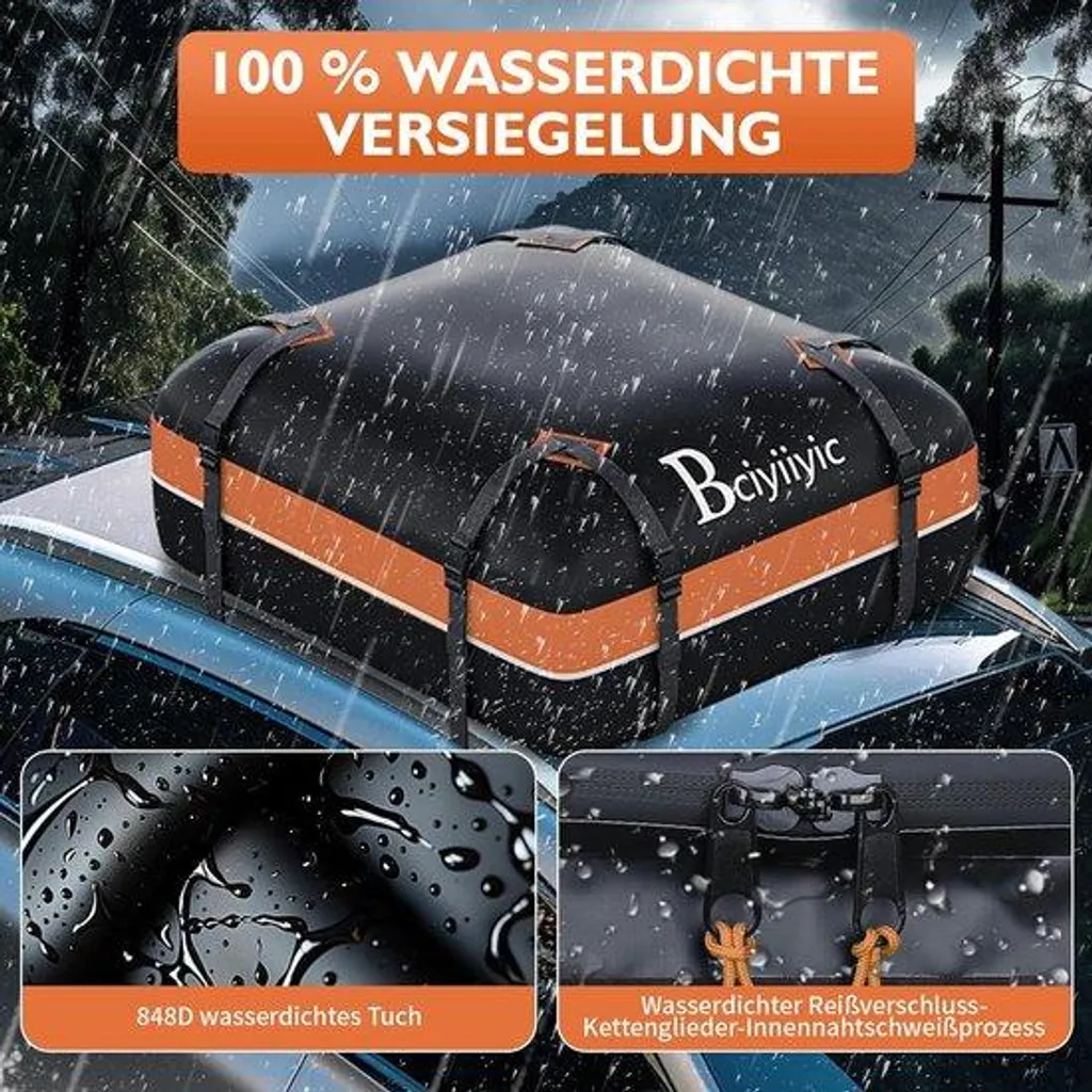Coffre de toit souple 425L : gagnez de la place sans barres de toit