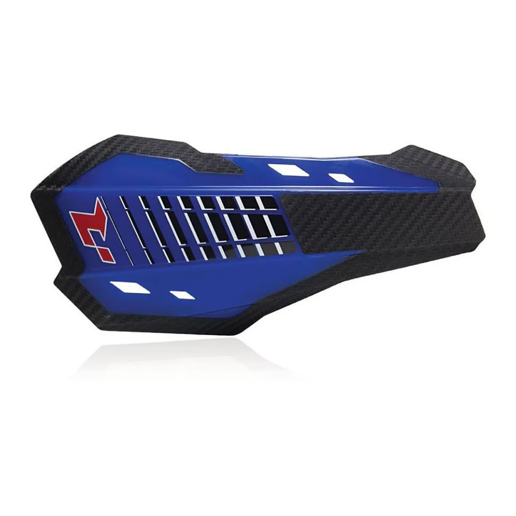 RACETECH HP2 Protège-mains YZF Bleu avec Spoiler Amovible et Design Slim
