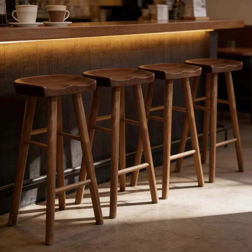Tabouret de bar lot de 4 stable 75 cm : fini les sièges qui vacillent