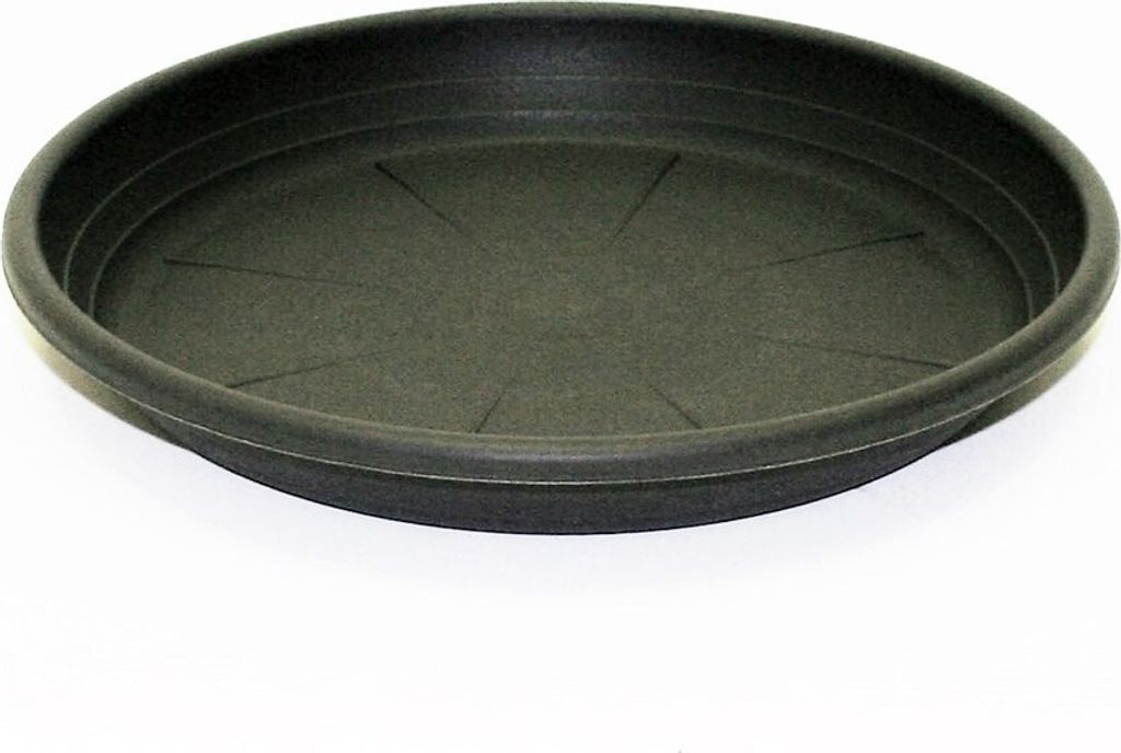 Untersetzer 15 cm Cilindro Pflanztopf anthrazit Kunststoff Produktbild 