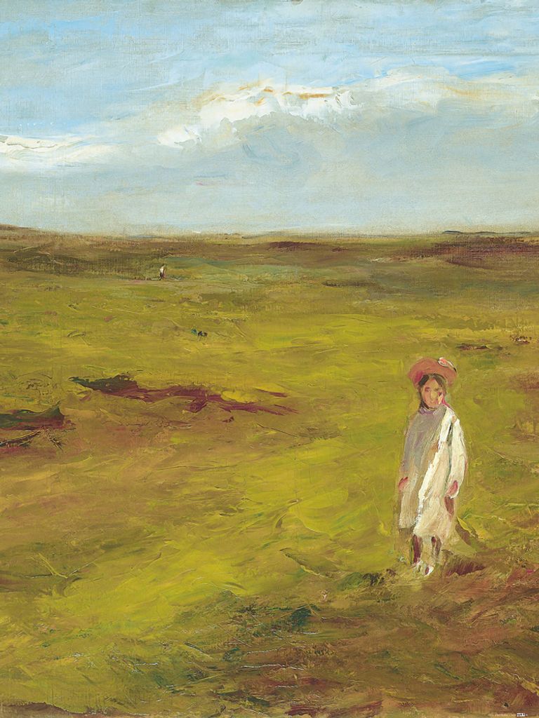Max Liebermann Kunstdruck Bild - Kind In Den Dünen, 1907 (80 x 60 cm)