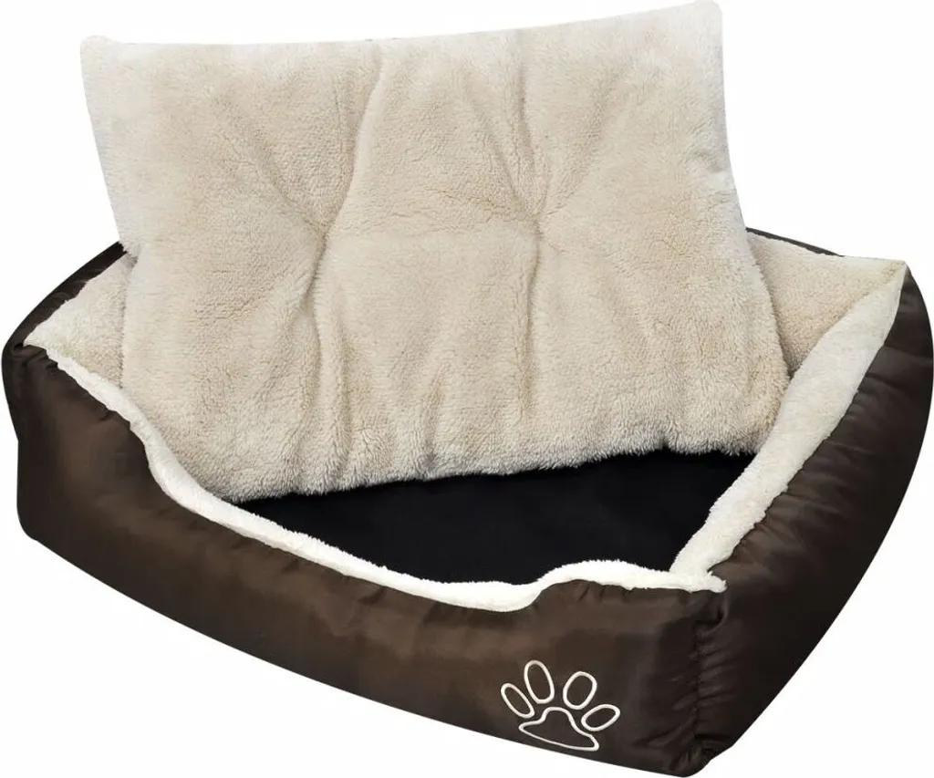 Lit chien chaud vidaXL L : fini le sol froid avec ce coussin épais