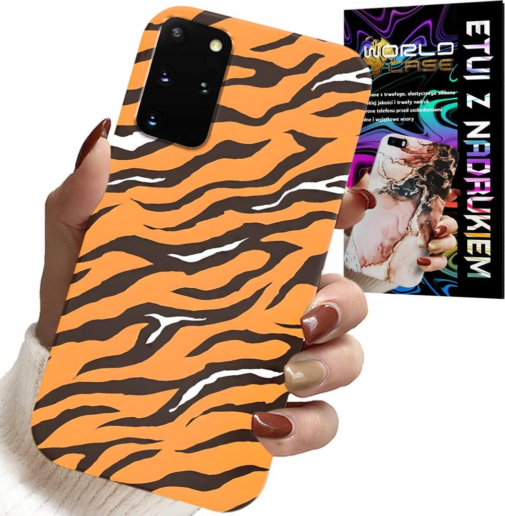Etui Für Samsung Galaxy S20 Plus - Tigerstreifen Rückwand + Folie
