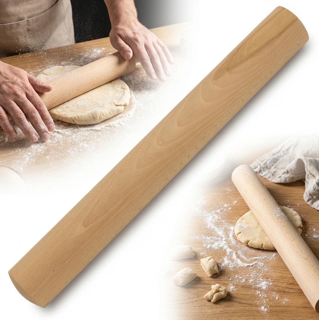 Drevený valček na cesto 45 cm Obrázok produktu 
