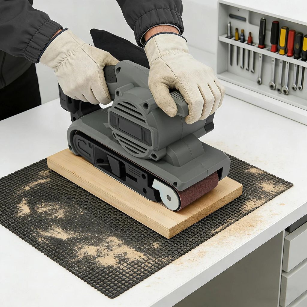 Multifunktion Akku-Bandschleifer & Poliermaschine - Kabellos - 6-stufig einstellbar - Handgerät - Tragbar
