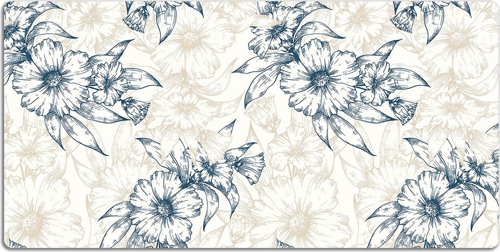 Schreibtischmatte Tischunterlage 120x60 cm Mauspad - Blumenkunst