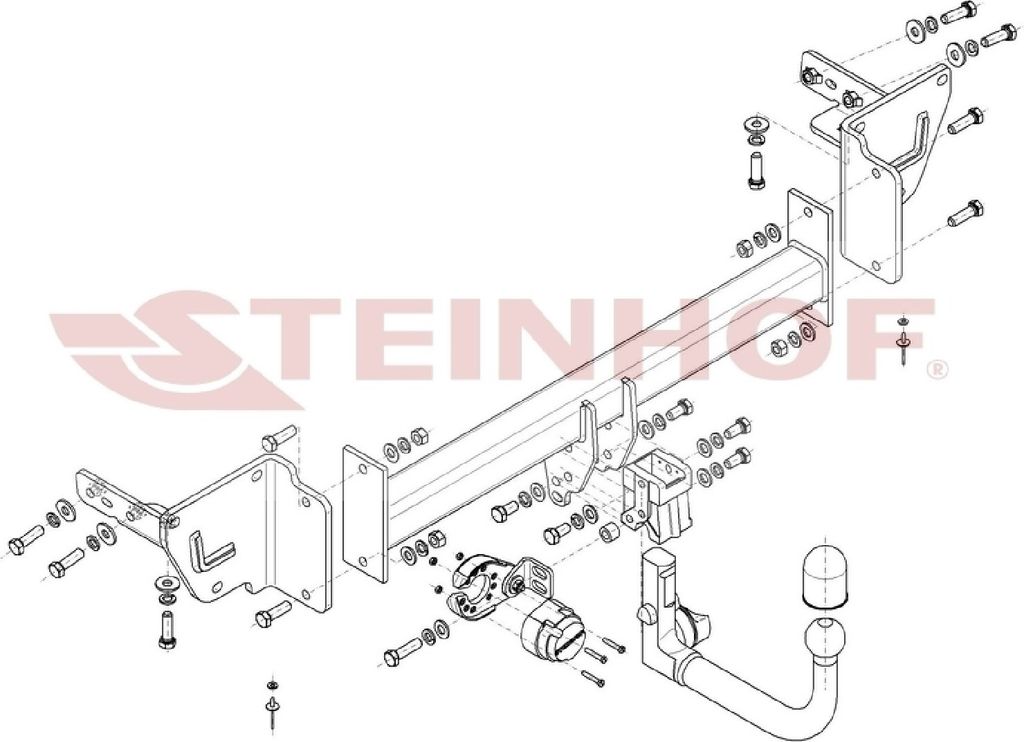 Z546783 Anhängerkupplung passend für JEEP Cherokee 09/2018- abnehmbar