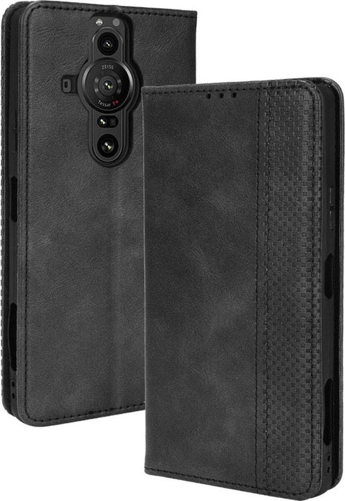 Mobigear Sensation Sony Xperia Pro-I Hülle Klapphülle Geldbörse - Schwarz
