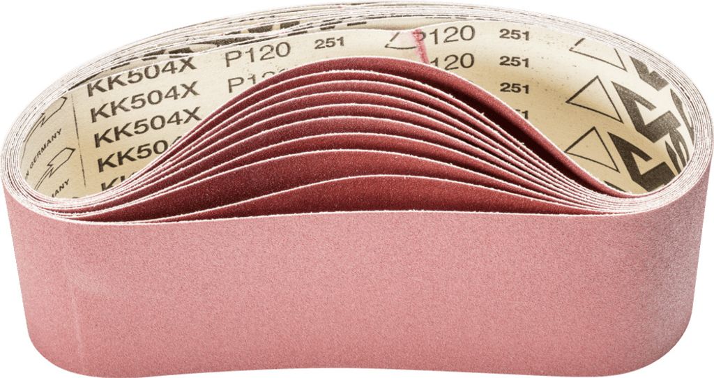PFERD TOOLS Korund Schleifband BA 100x610mm A120 für universelle Anwendung mit Bandschleifer