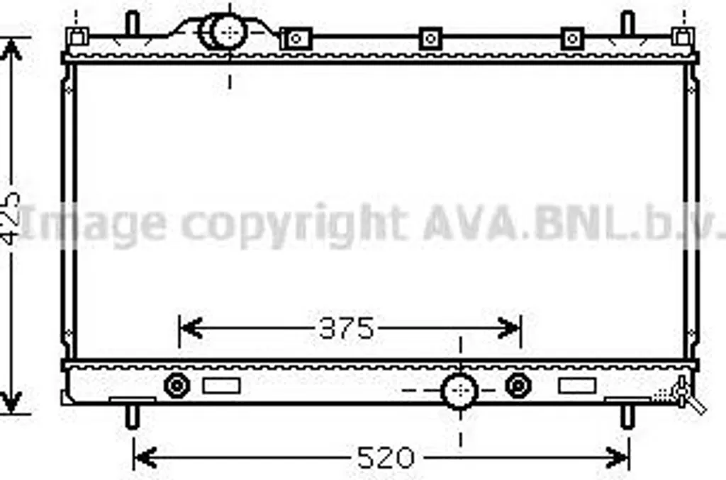Radiateur moteur AVA CR2087 pour Neon II - OE 5019214 Qualité Premium