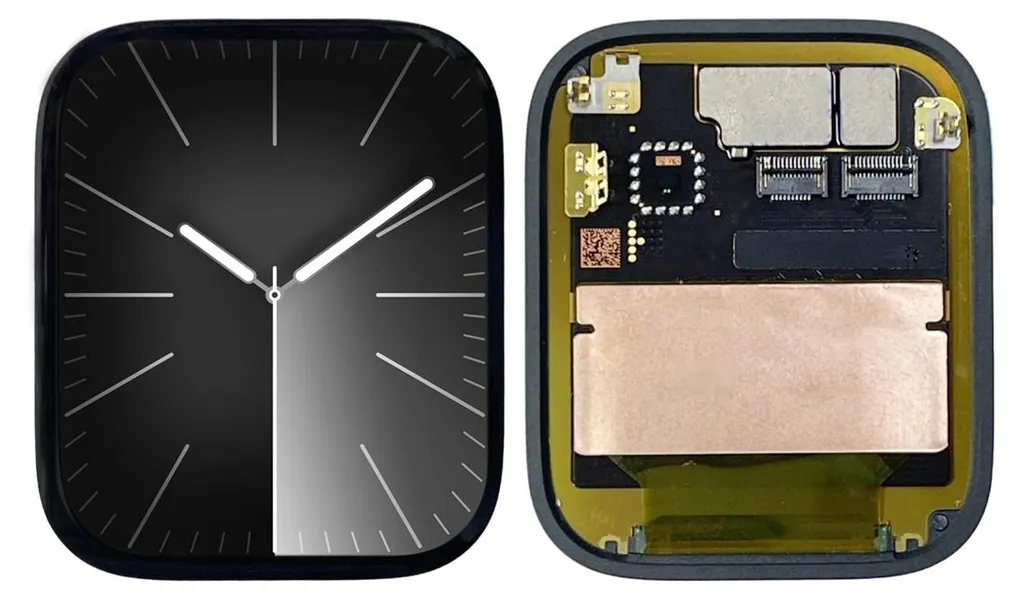 Écran LCD avec Châssis pour Apple Watch Series 9 41mm LTE - Noir
