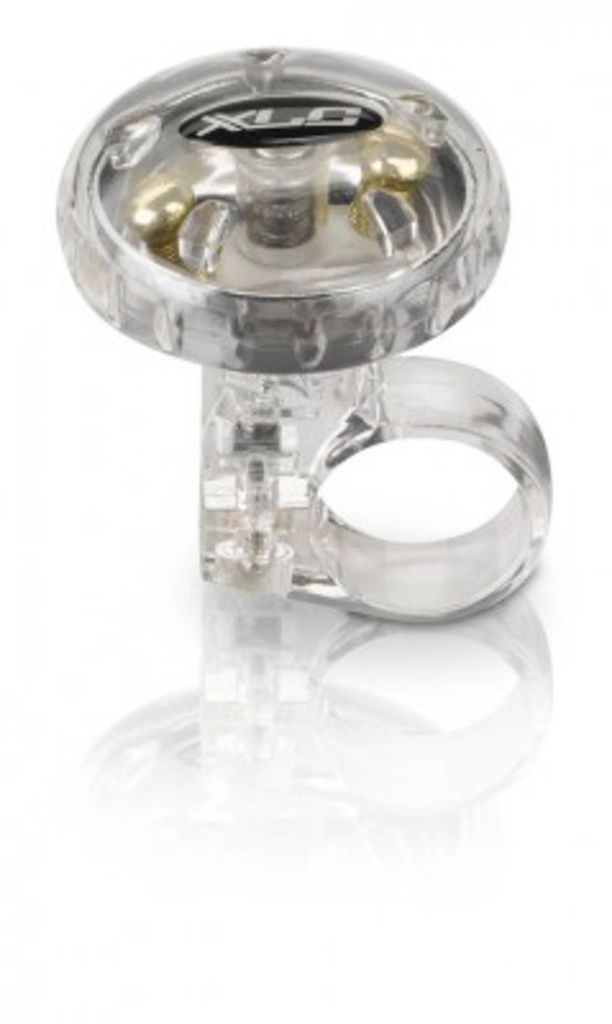 XLC Fahrradklingel DD-M12 silber transparent Ø36mm Produktbild 