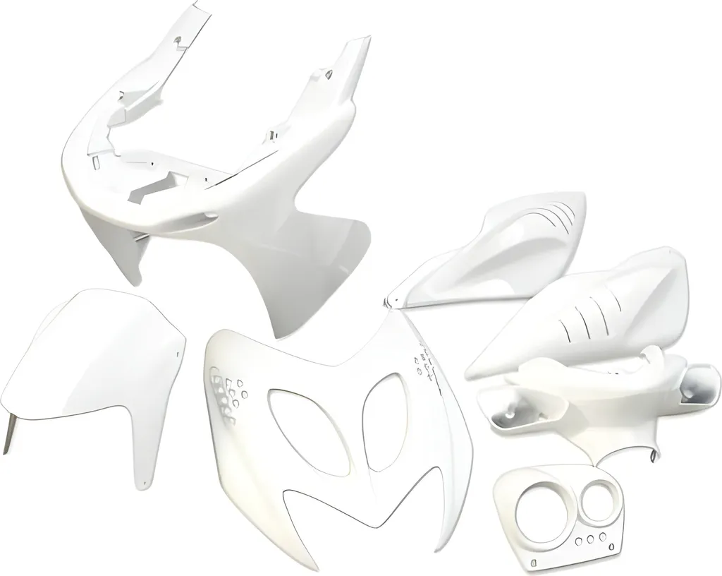Kit plastique Str8 blanc 7 pièces haute résistance pour Yamaha Aerox