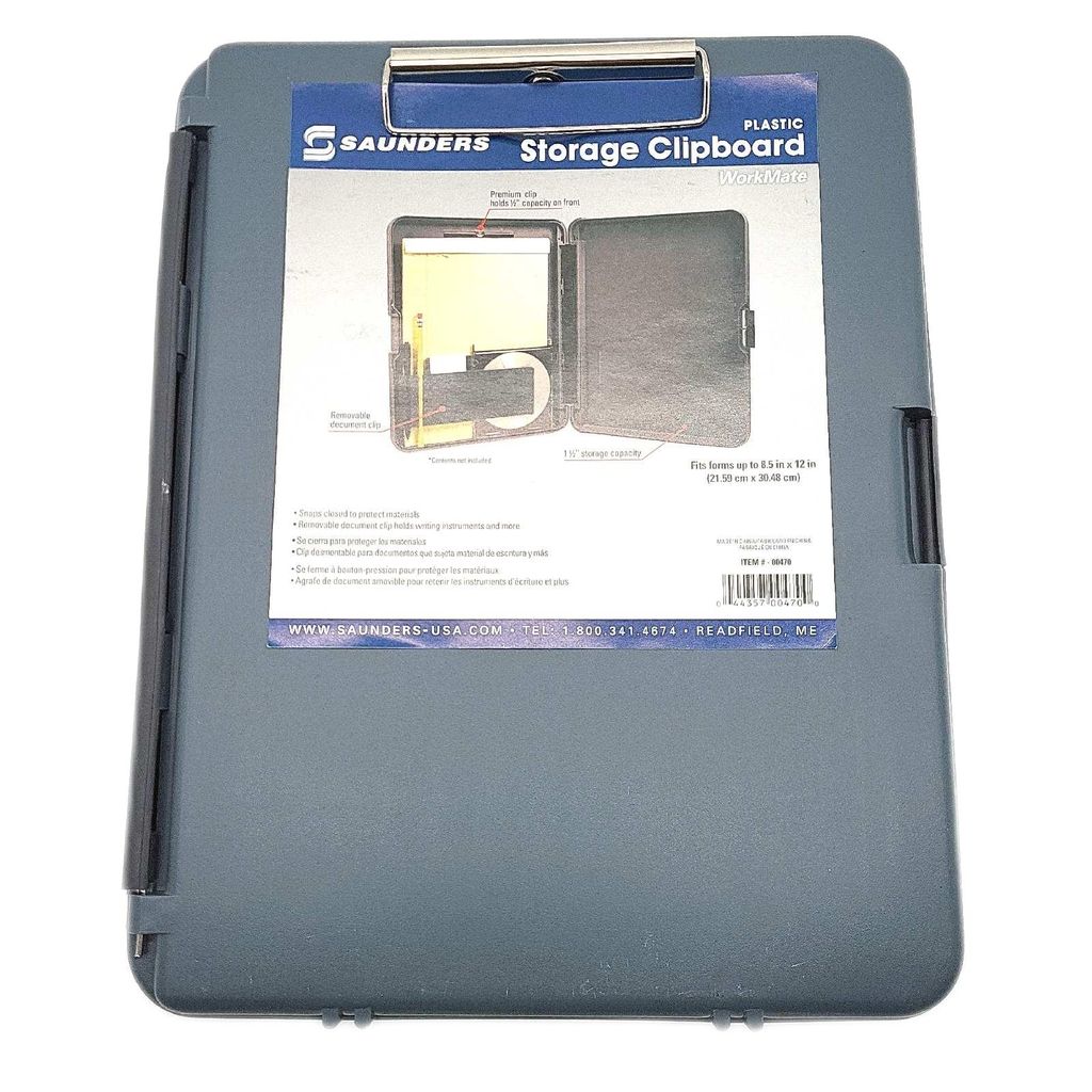 SAUNDERS Klemmbrett "Portable Desktop WorkMate" grau Schreibtisch Büroorganisation