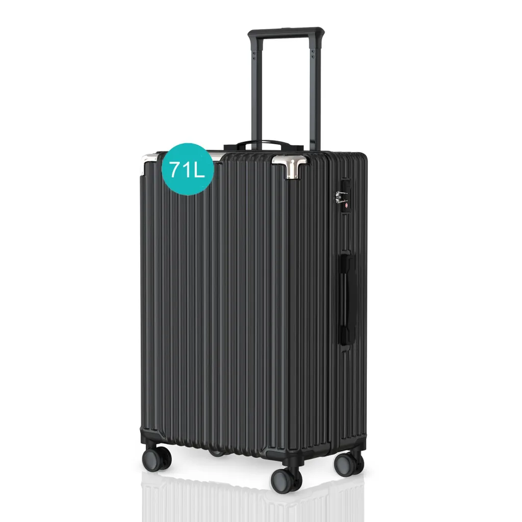 Voyagoux Valigia Medium 71L: Sicurezza e Robustezza in un Trolley Nero