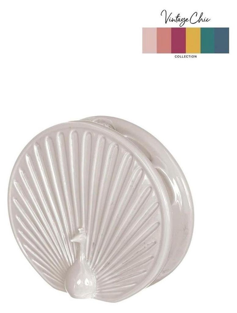 Vaas Peacock crème Ø6,5 L15xH13,6cm