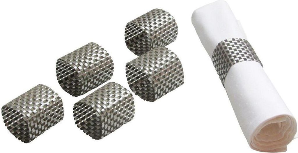 6er Set Serviettenringe Serviettenhalter Produktbild 