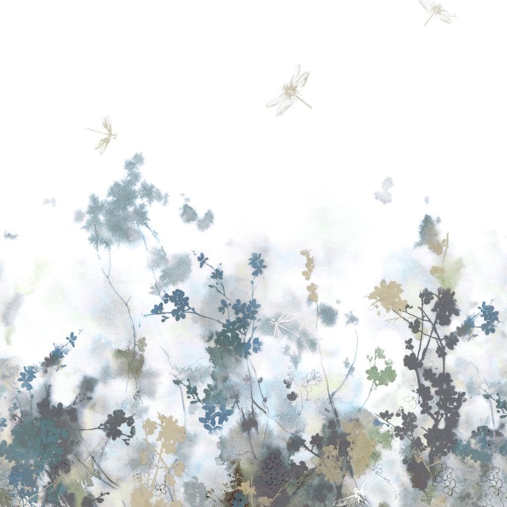 Fototapete 360929 Vliestapete Blumen Floral 212 x 300 cm Rasch Selection Blau