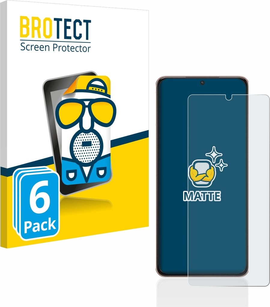 6x BROTECT Schutzfolie für Samsung Galaxy S21 Ultra 5G Displayschutz Displayschutzfolie Folie Matt Entspiegelungsfolie