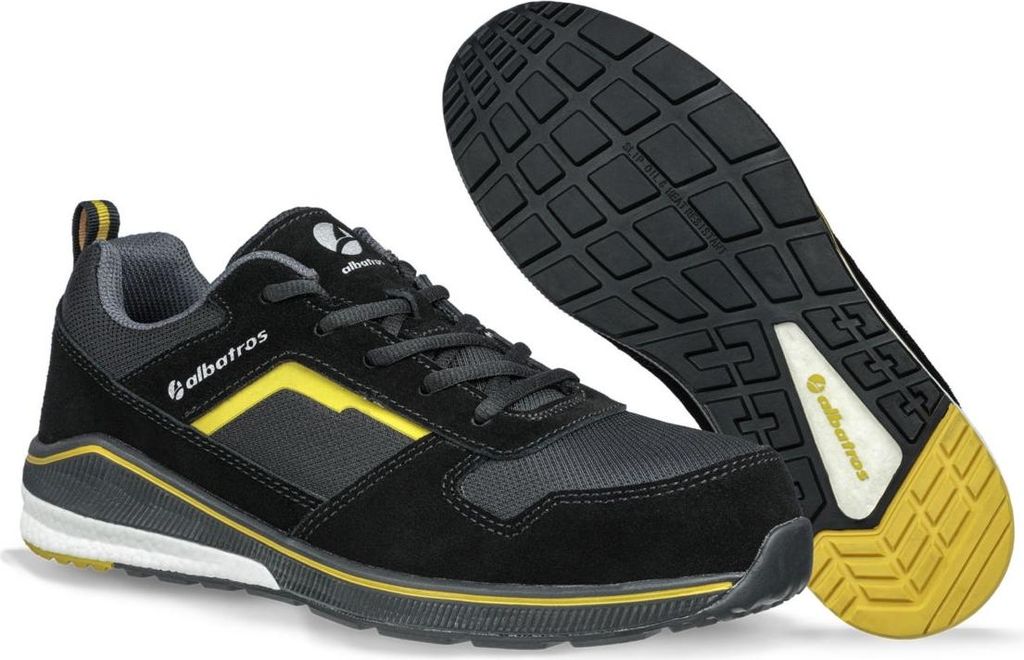 Albatros Sicherheitshalbschuh COURT Low 647600 S3 ESD HRO SRC Gr. 41 schwarz/gelb