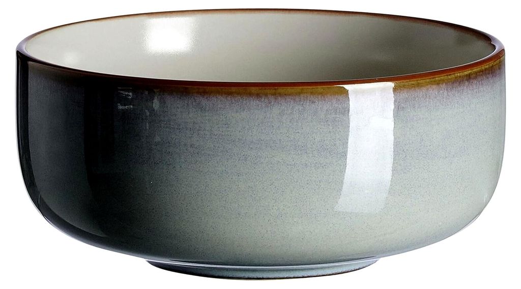 Portofino Müslischale Steinzeug antikweiße 14,5 cm Mediterraner Stil Unikat