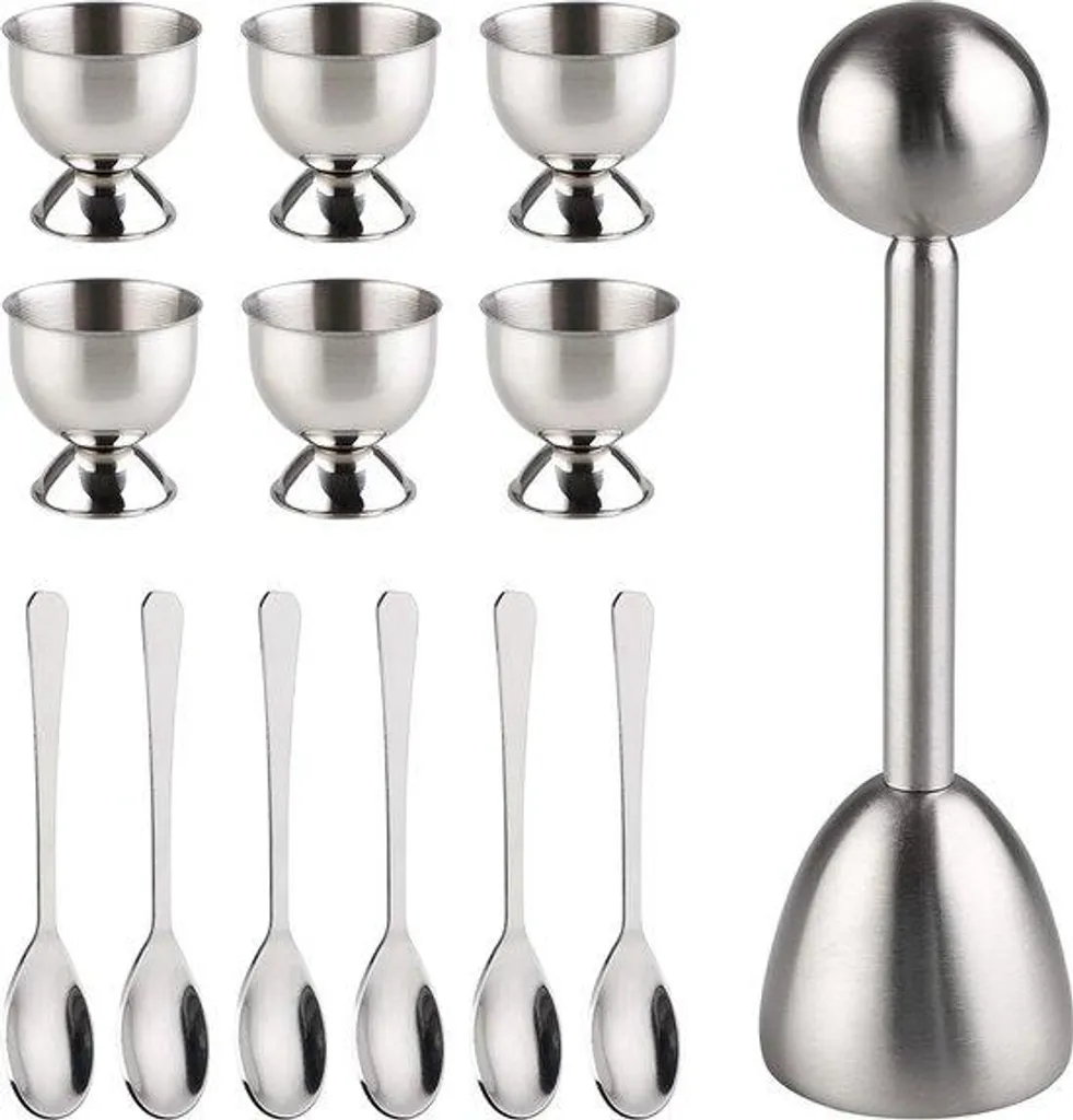 Cuit-œuf vertical en inox de 24 cm pour cuisiner vos œufs avec précision