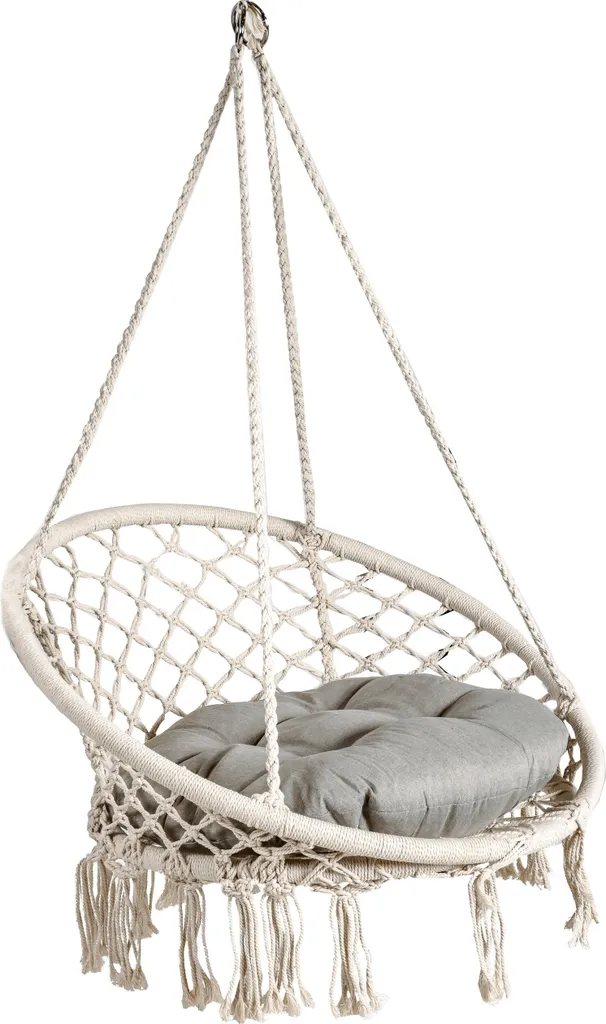 Fauteuil suspendu Barbuda blanc Garden Pleasure pour jardin et terrasse