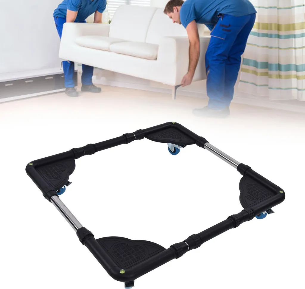 Support roulant extensible pour machine à laver et appareils ménagers - 11
