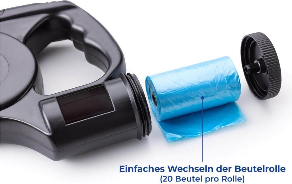 WENKO Hundeleine mit LED Licht Kotbeutelspender Produktbild 8