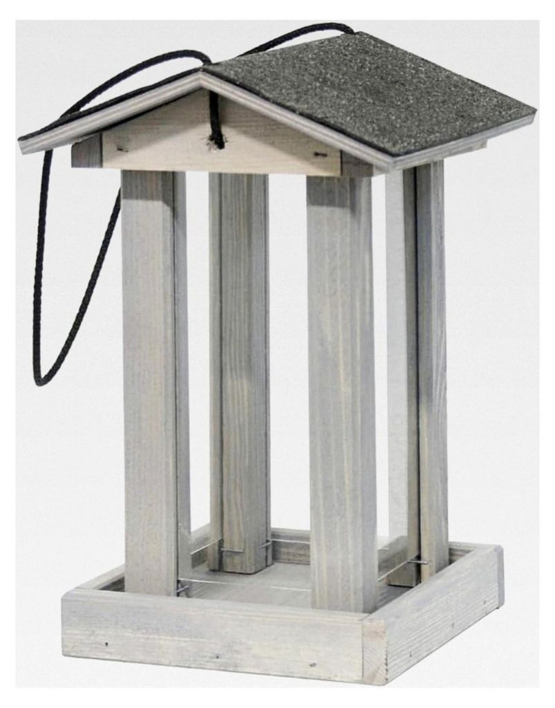 Handgefertigtes Vogelhaus aus europäischem Kiefernholz - Vogelfutterstation mit Acrylglasscheibe und abnehmbarem Dach für einfache Befüllung - W...