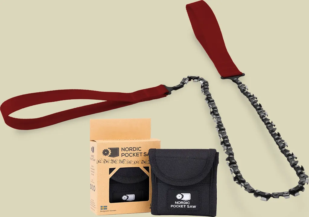 Couper du Bois sans Effort avec la Nordic Pocket Saw 65 cm Rouge Compacte