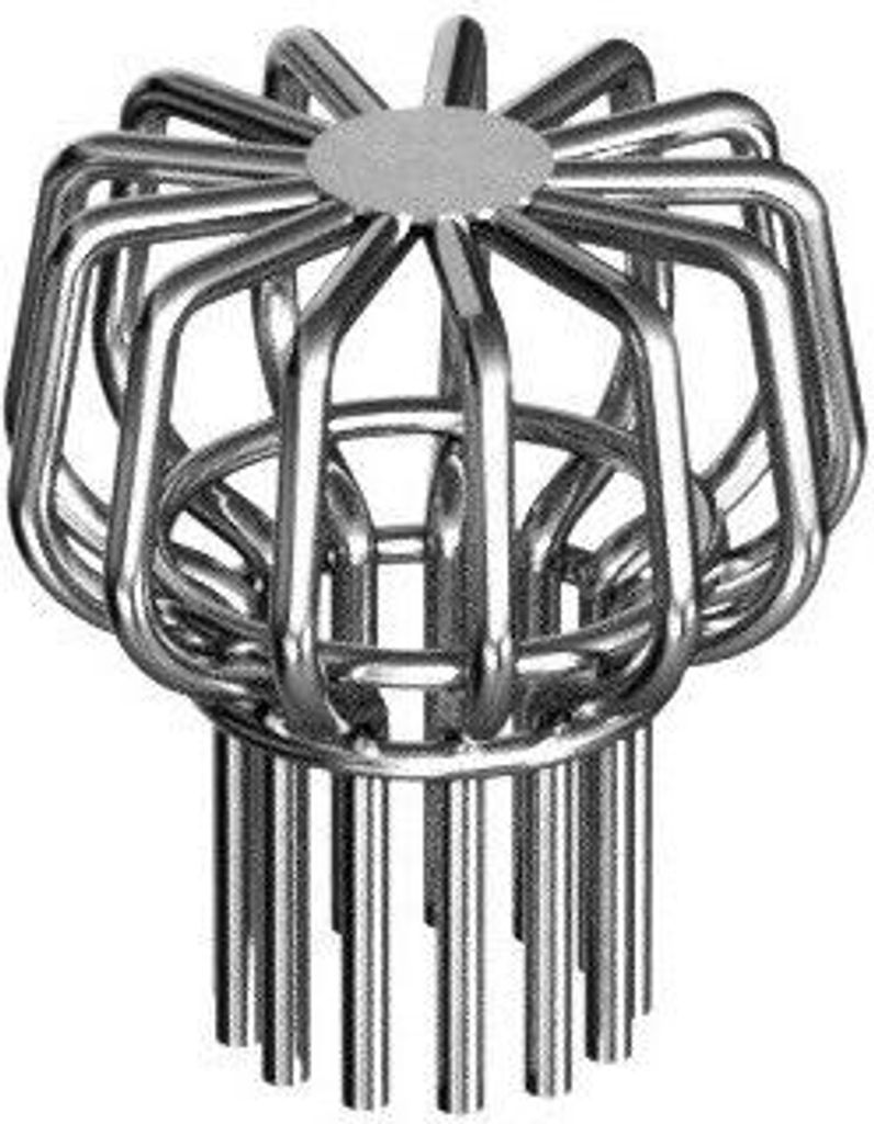 V4A Edelstahl Laubfanggitter Laubfang Dachrinne Laubfangkorb Dachrinnenschutz 50mm
