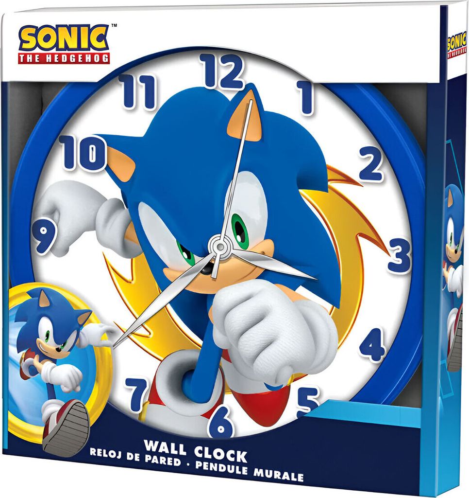 Sega Sonic Uhr Mehrfarbig  Mehrfarbig One Size Produktbild 1