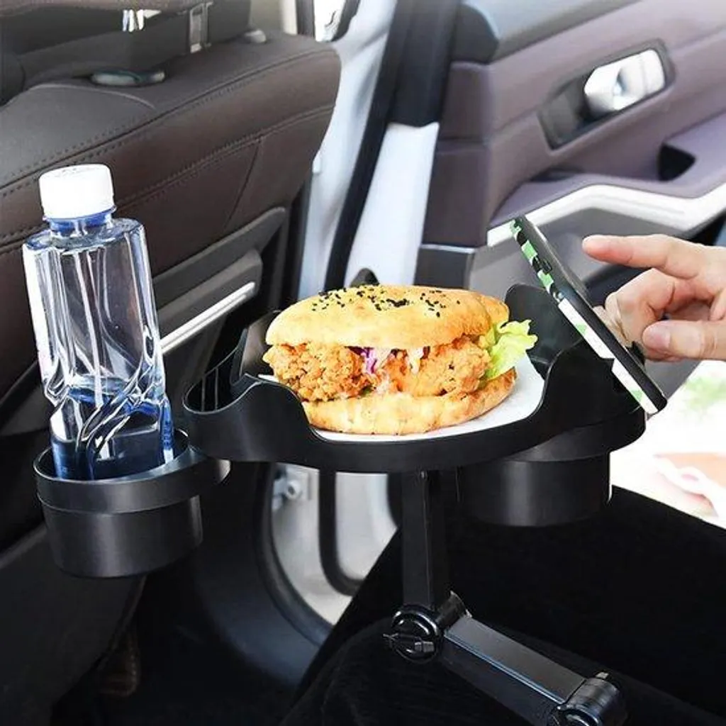 Double porte-bouteille pour voiture universel et support smartphone