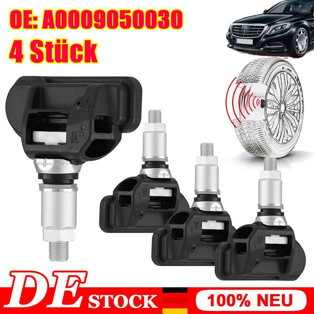 4x RDKS Für Mercedes-Benz 433MHZ Reifendrucksensor TPMS A0009050030