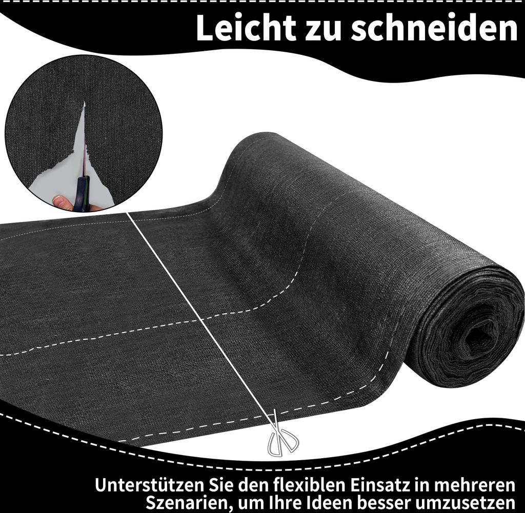 XMTECH 1,8x10m HDPE Zaunblende Tennisblende Sichtschutz Produktbild 5