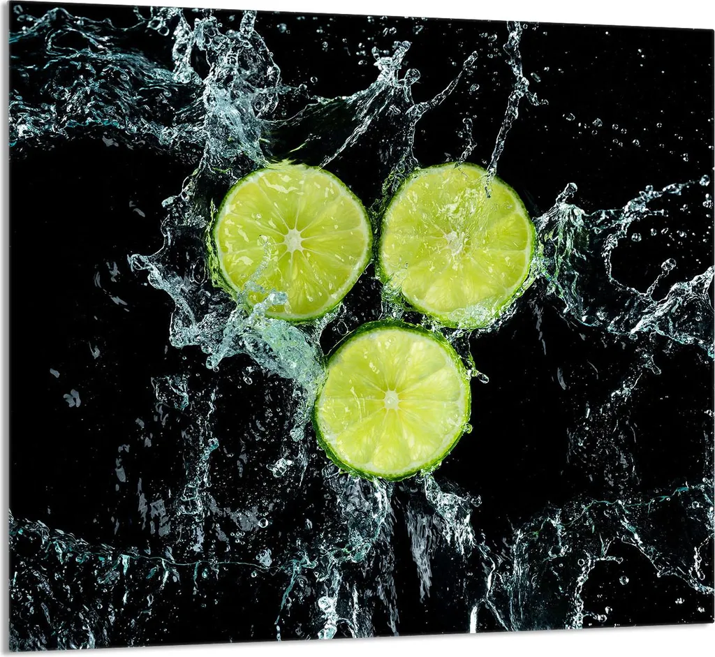 Tagliere Gigante in Vetro 65x60 cm Fantasia Limoni - Multiuso