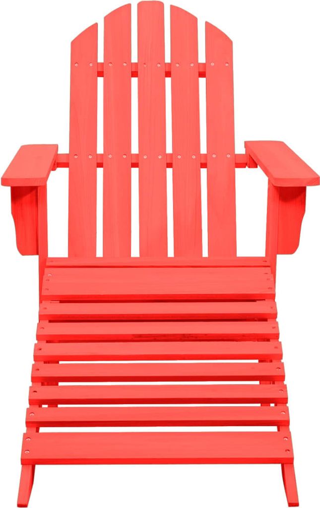 vidaXL Chaise de jardin Adirondack avec repose-pieds en Image du produit 