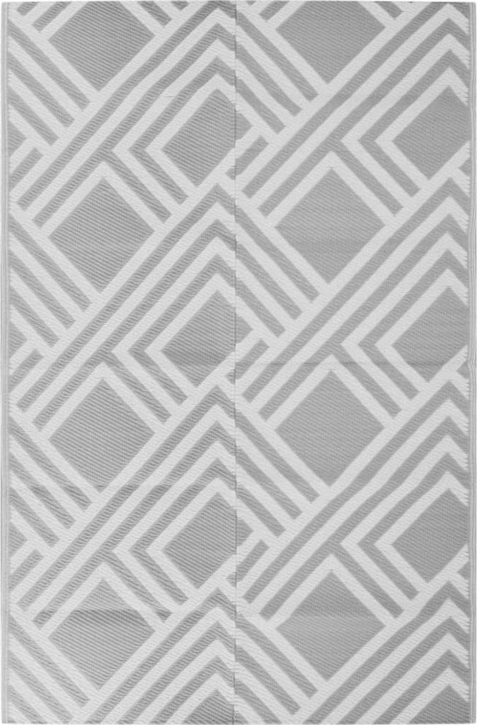 vidaXL Outdoor-Teppich ARAKIL Grau 190x290 cm PP