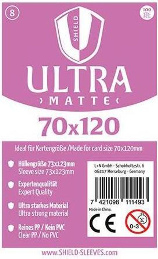 1027383 - Ultra Matte - 100 Super Sleeves f. K.-Größe 70 x Produktbild 
