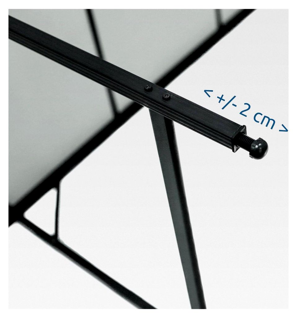 Campingtisch Tivoli XL – Klapptisch 120x70 cm, 70 cm Höhe – Wasserfester, langlebiger Aluminium Gartentisch mit Schirmloch